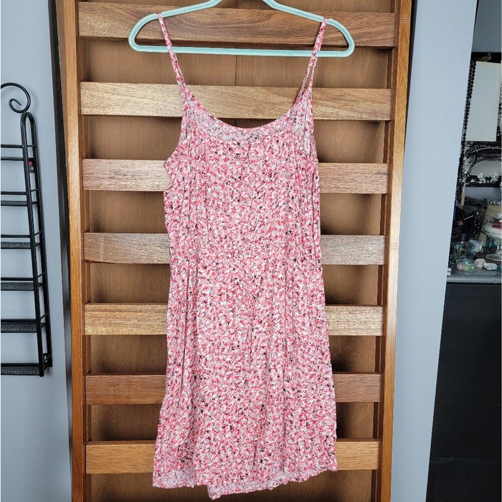 Splendid Pink Floral Mini Dress, Sz L - Picture 3 of 5